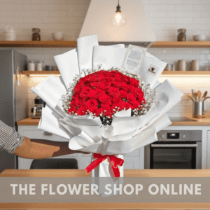 Velvet Red Roses Bouquet